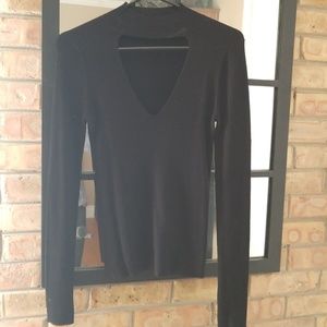 NWT Express Black Choker Sweater